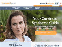 Tablet Screenshot of carcinoid.com