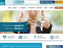 Tablet Screenshot of carcinoid.org